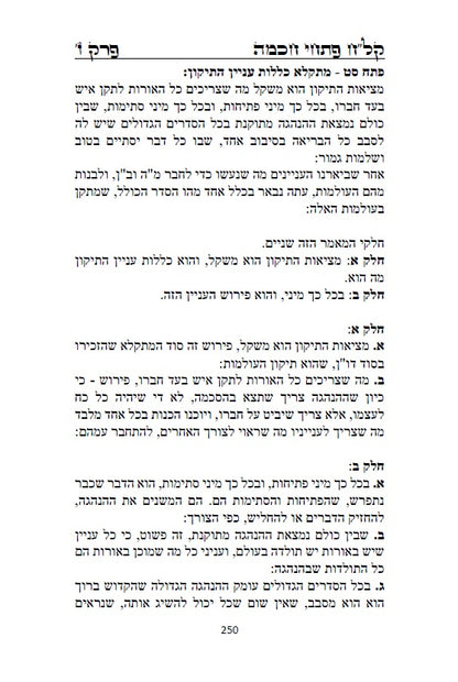 קל"ח פתחי חכמה - כללים והקדמות לקבלת האר"י מרבינו הרמח"ל