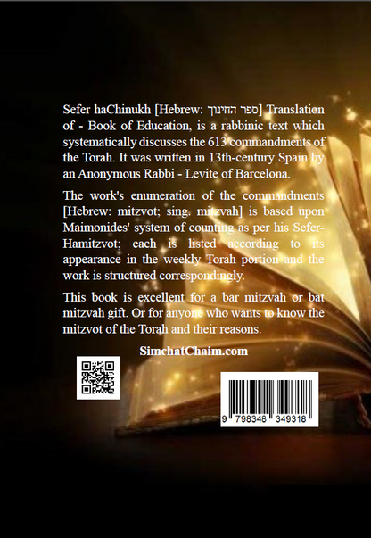 Sefer HaChinukh On 613 Mitzvahs of the Torah