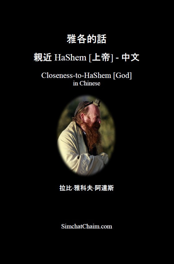 [Hardback] 雅各的話 親近 HaShem [上帝] - 中文: Closeness-to-HaShem [God] in Chinese