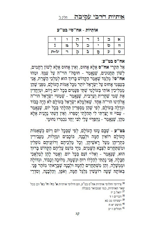 Otiot D'Rabbi Akiva :מדרש אותיות של רבי עקיבה - סוד אותיות התורה מתוקן ומנוקד עם מראה מקומות