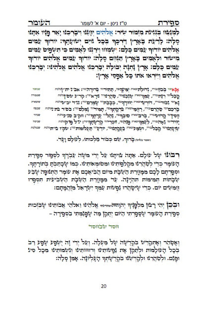 סדר ספירת העומר עם תפילות ובקשות לרבינו המקובל האלה"י הבן איש חי Counting of the Omer - Ben Ish Ḥai