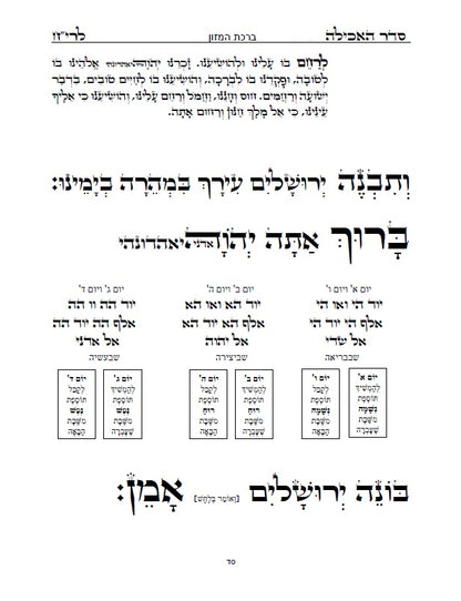 סדר שולחן ליום חול - לבן איש חי: עם כל התיקונים, כונות, הבקשות ושאר הלימודים ליום חול מנוקד כתב סת"ם