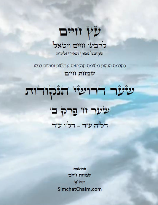 עץ חיים שער הנקודות שער ח' פרק ב': הגהות, ביאורים, הסברים תרשימים, טבלאות וציורים בצבע – שמחת חיים