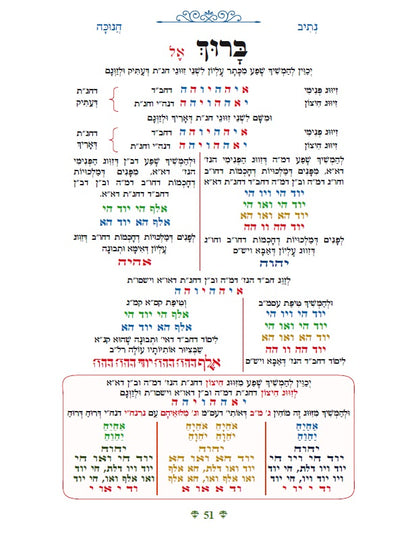 [Hardback] נתיבות שלום - סידור הרש"ש: נתיב חנוכה בצבעים Kabbalah book