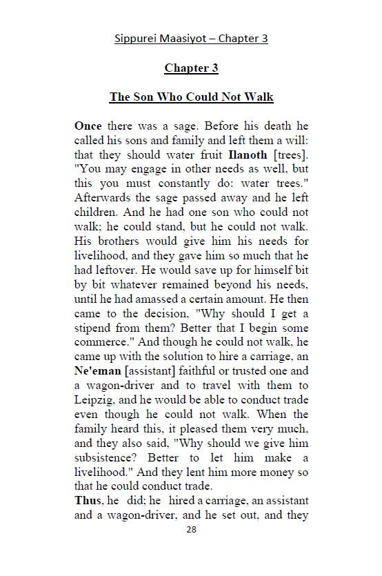 13 Tales of Rabbi Nachman's of Breslov - Sippurei Maasiyot