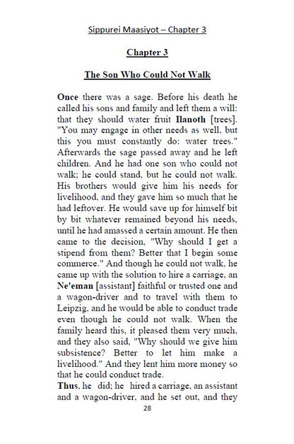 13 Tales of Rabbi Nachman's of Breslov - Sippurei Maasiyot