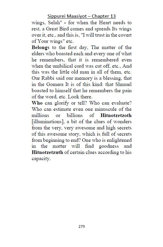 13 Tales of Rabbi Nachman's of Breslov - Sippurei Maasiyot