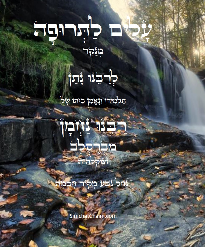 עלים לתרופה - מכתבים בתורת רבינו נחמן מתלמידו נאמן ביתו רבי נתן מברסלב