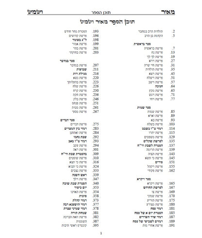 מאור ושמש השלם - ביאורים ופירושים נפלאים על התורה והחגים על דרך הקבלה החסידות