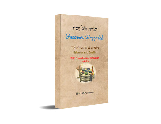 הגדה של פסח - בעברית עם תרגום לאנגלית בצבעים Passover Haggadah - Hebrew and English (With Translation and Instruction In Color)