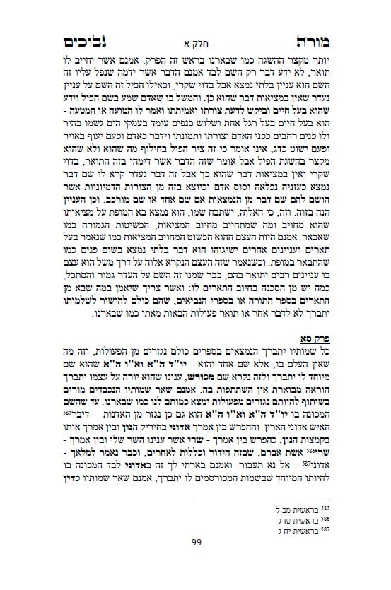 מורה נבוכים לרמב"ם - פילוסופיה ומחשבת ישראל