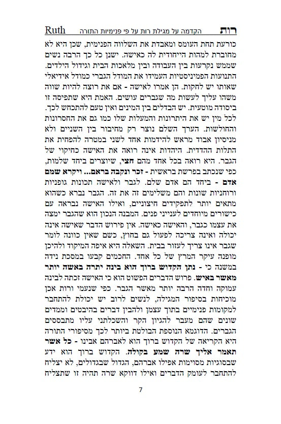 Megillat Ruth Commentary of Rashi Hebrew & English [Hardcover]