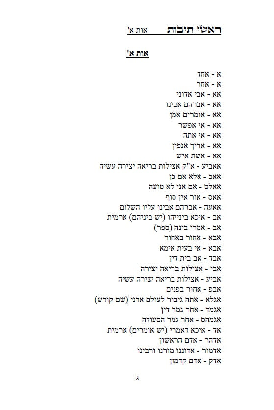 אוצר ראשי תיבות - ר"ת וקיצורים Acronym