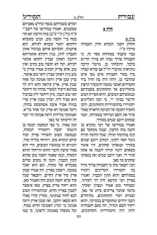 ספר עבודת הקודש לרבי מאיר בן גבאי - מתורת המקובלים הראשונים שלפני האר"י