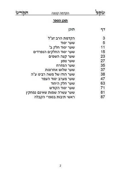 ספר שקל קדש - רבי משה די ליאון