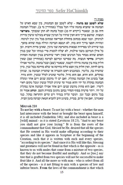 Sefer HaChinukh 3 Books Hebrew & English translation