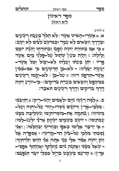 ספר תהלים - עם סדר פרשת הקטורת על פי הזוהר הקדוש והאר"י ז"ל