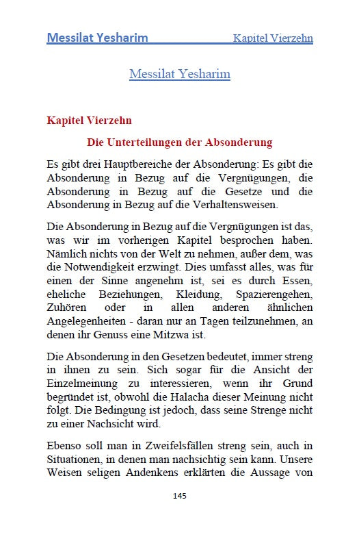 Mesillat Yesharim - The Ra'Mhal: Der Weg der Gerechten [German Edition Hardcover]