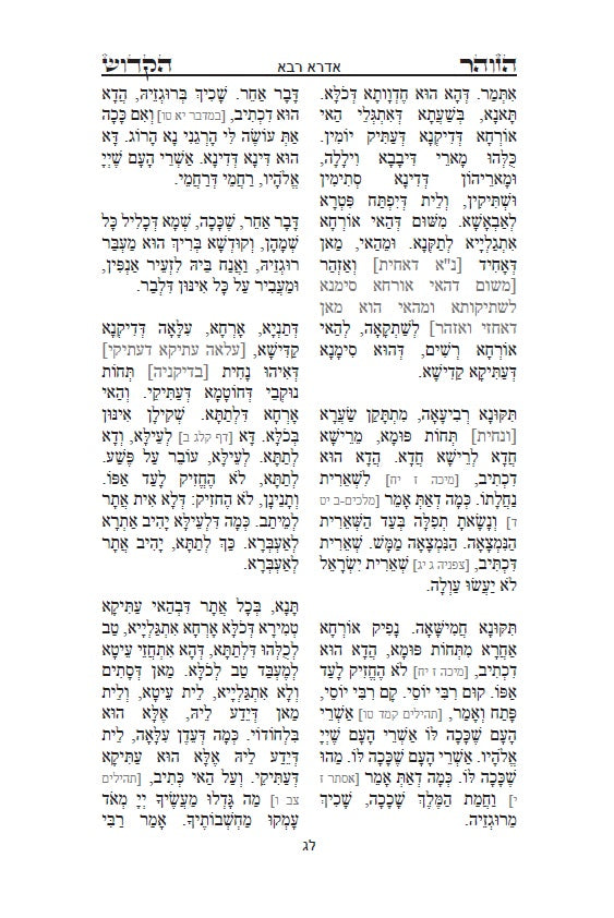 ספר הזוהר הקדוש - אדרא רבא ואדרא זוטא Kabbalah Book - The Holy Zohar